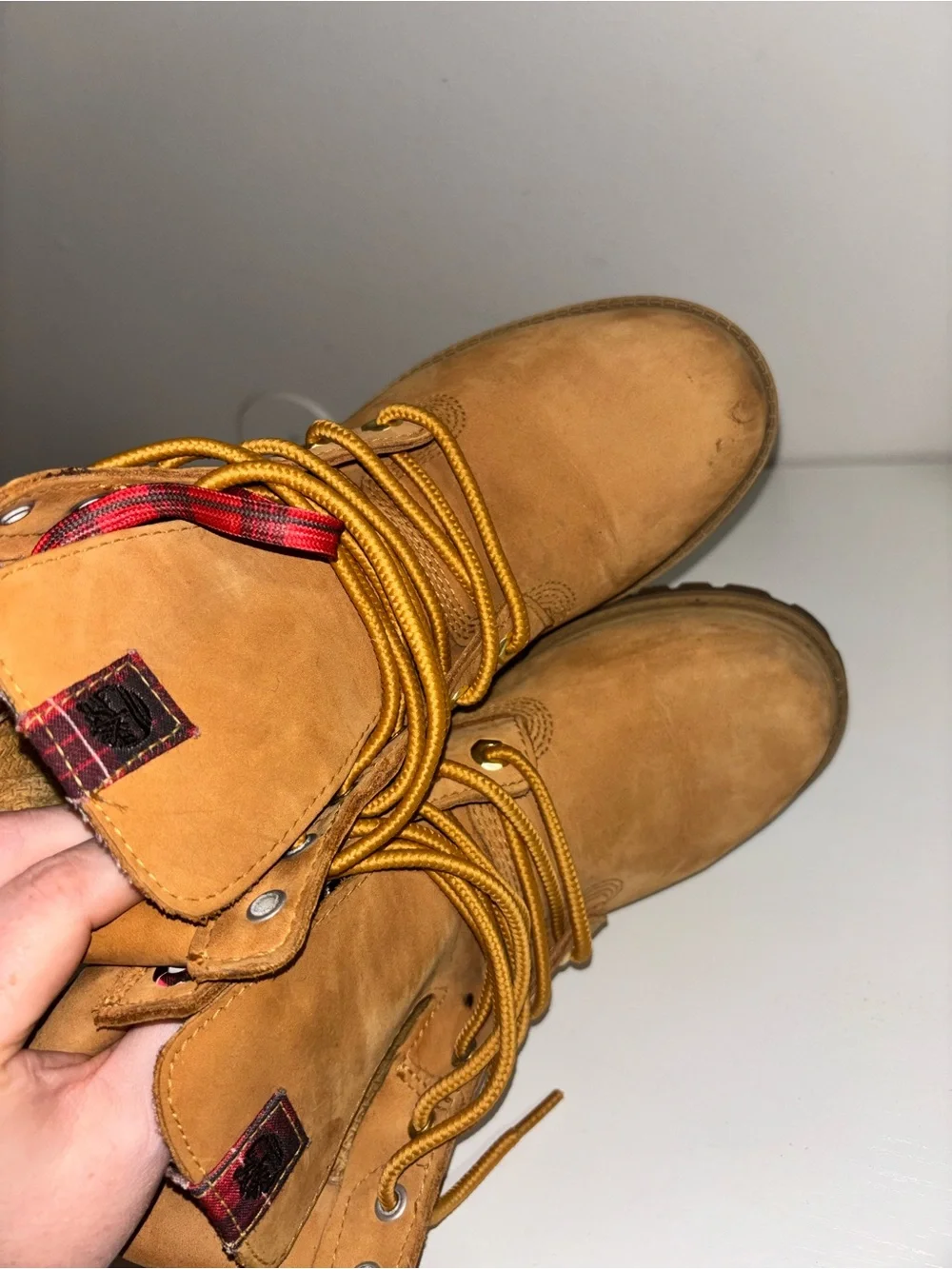 Timberland Kids Wheat Tan Lace-Up Boots